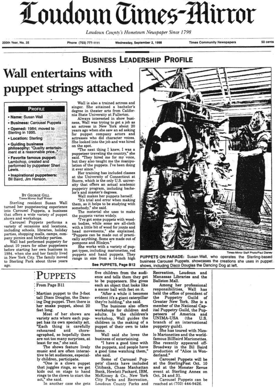 Loudoun Times Mirror September 2, 1998