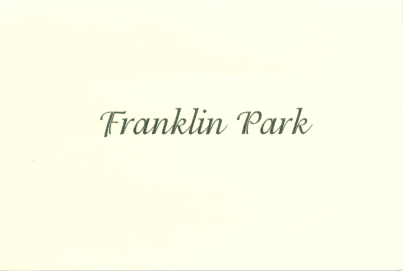 Letter from Franklin Park