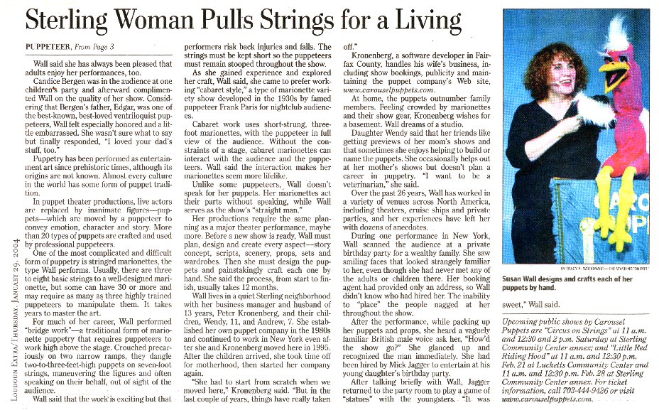 The Washington Post Loudoun Extra January 29, 2004
