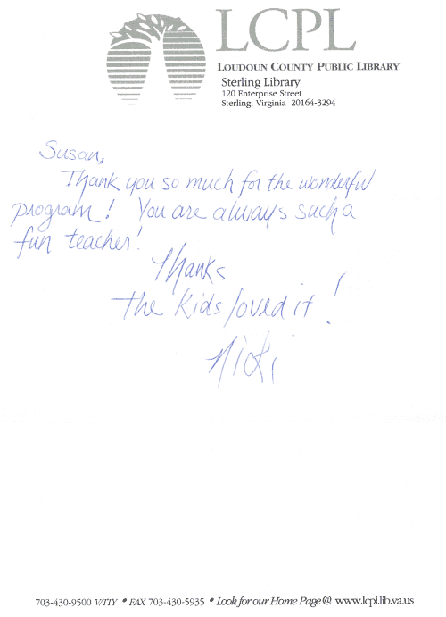 Letter from Sterling Library