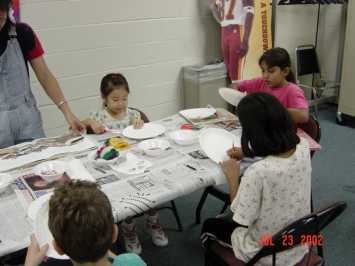 The children make their own creations